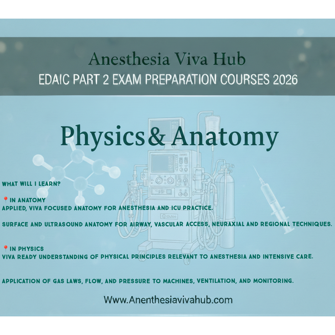 C-EDAIC PART 2 EXAM PREPARATION COURSE 2026 (PHYSICS & ANATOMY MODULE)